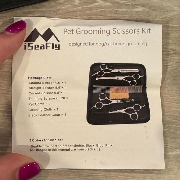 NEW Pet Grooming Kit in storage pouch - Picture 3 of 5